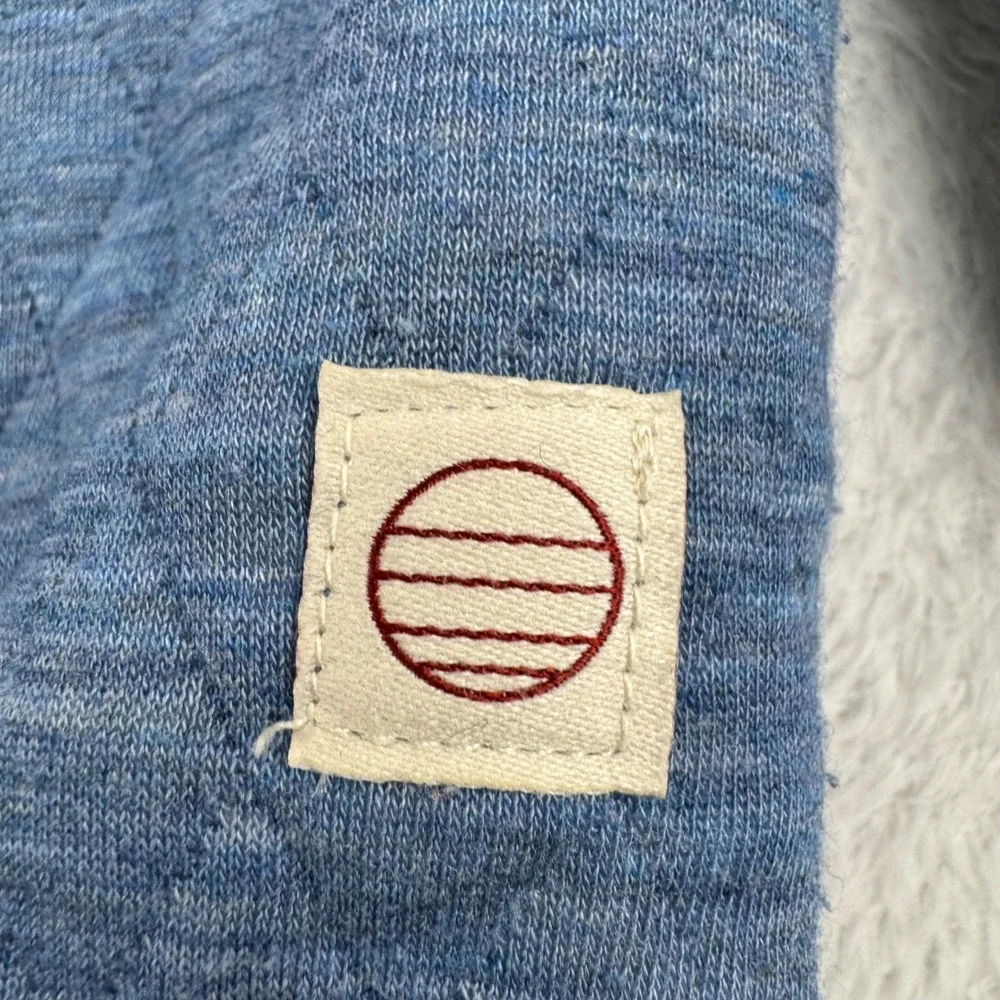 Marine Layer Quilted Quarter Zip Pullover Mens XL Blue Two-Tone Colorway